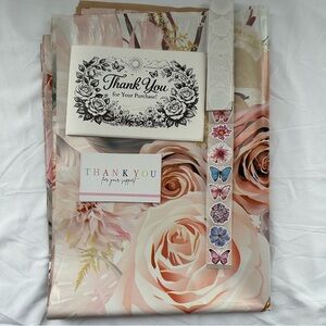 Spring Seller Bundle Polymailers Thank You Cards Stickers Floral Butterfly Set